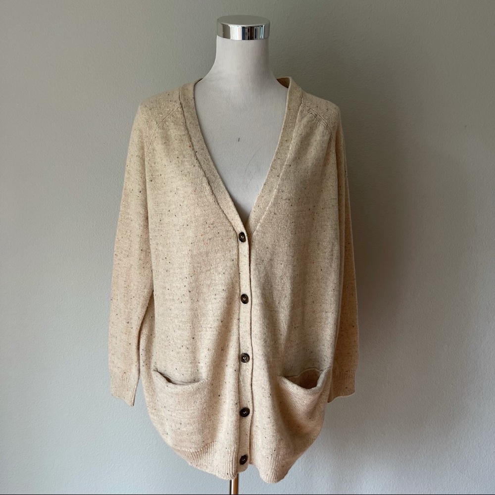 Cavalini Sweater Collection Wool Blend Old Money Academia Cardigan Size L